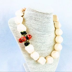 Anthropologie Vintage-Style Bead Necklace